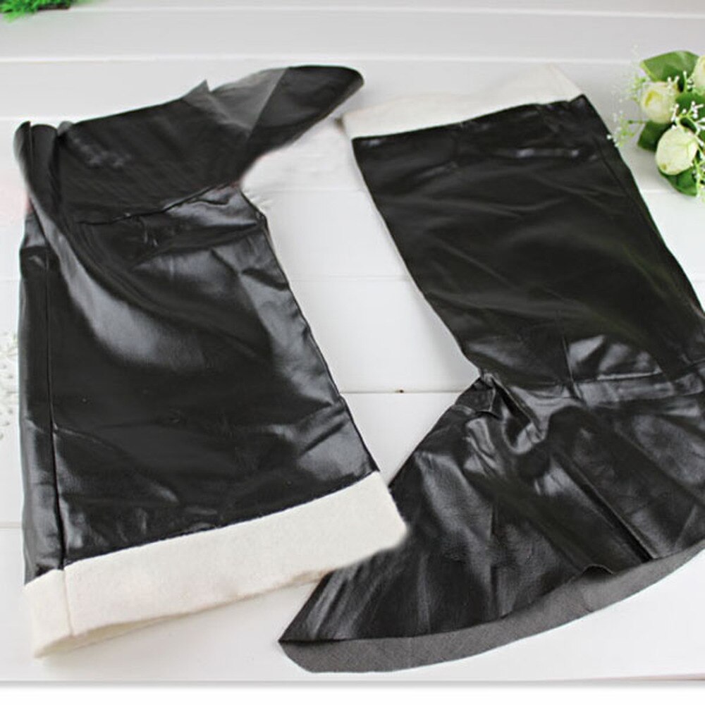 1 paire de décoratif père noël chaussure couverture rangement pour chaussures pour décor utiliser père noël