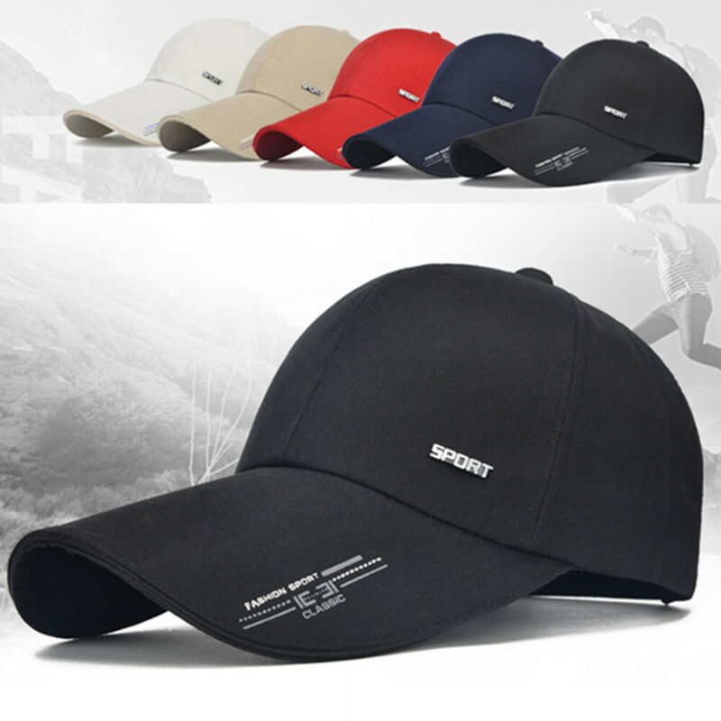 hommes couleur unie casquette de Baseball réglable Snapback plaine camionneur Funky Sport Hip-hop chapeau blanc noir rouge bleu