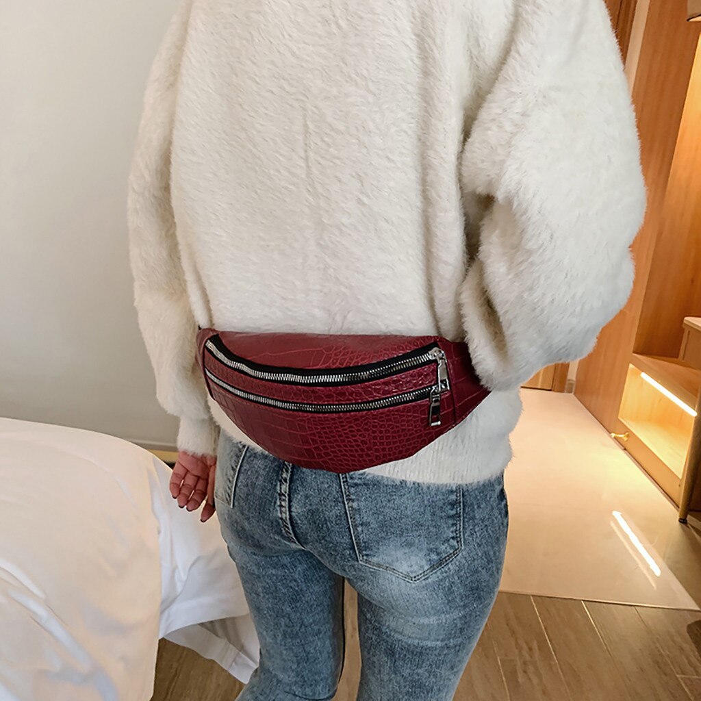 Vrouwen Mode Sport Taille Zak Zak Enkele Schoudertas Schuin Tas Многофункциональная Сумка Сумка Кожаная Женская