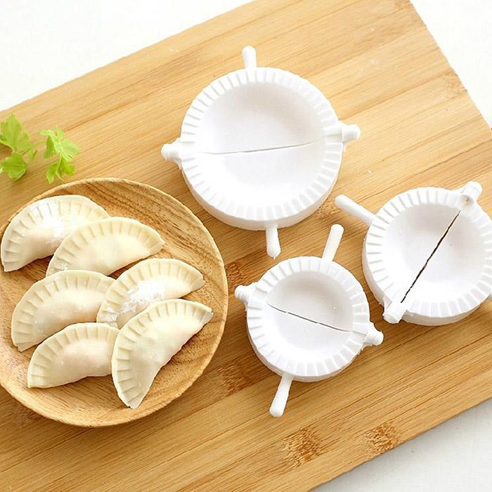 3pc/ set gör-det-själv-dumplingsform jiaozi maker degpress dumpling paj ravioli formklämmor köksredskap prylar tillbehör också