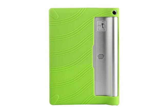 Yoga 2 1050F Zachte Siliconen Case Voor Lenovo Yoga Tablet 2 10 ''1050f Zacht Rubber Silicon Beschermende case: green