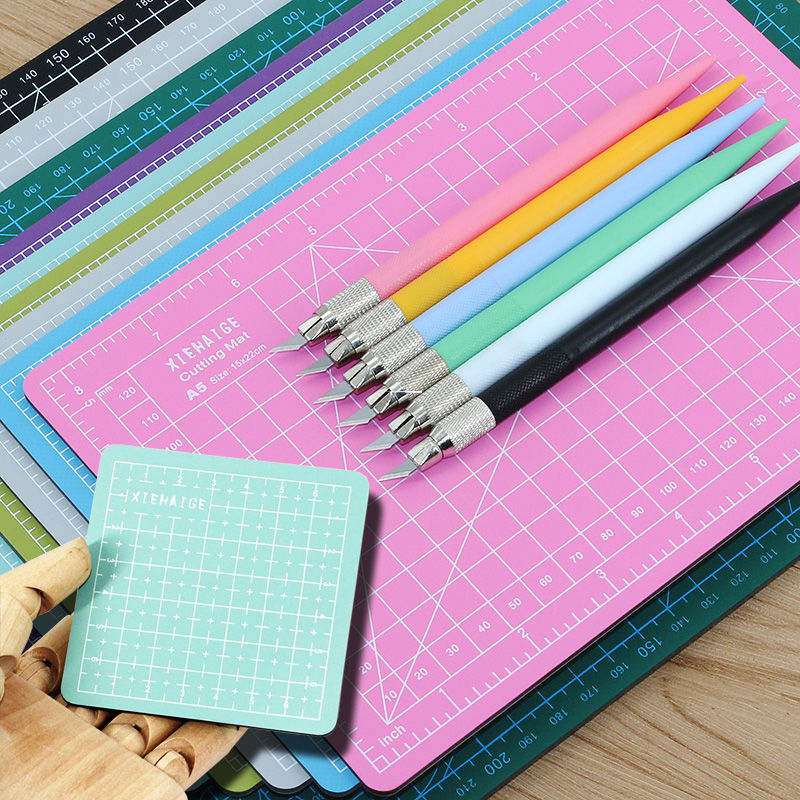 Cutting pad manual pad desktop rigid art cutting paper work hand curtain pad model anti-cutting pad engraving