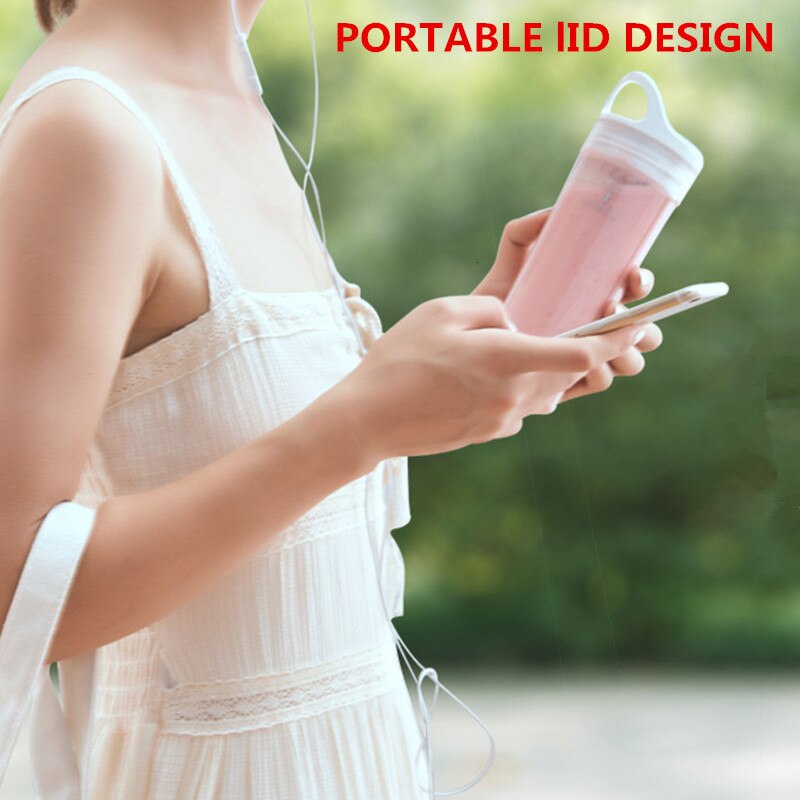 Xiaomi-licuadora portátil para cocina, procesador de alimentos y frutas, exprimidor de mano eléctrico, taza de fruta de 280ML, Mini mezclador blanco para viaje