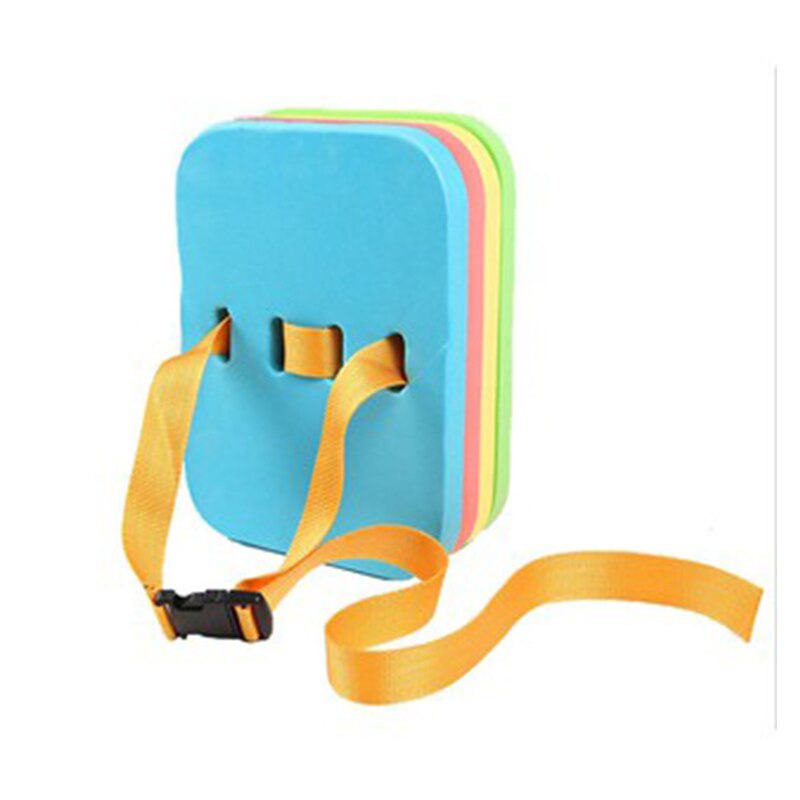 Flotador de seguridad para la espalda, cinturón de burbuja para nadar con capas ajustables, placa flotante, entrenador de nado: Colorful blue   larg
