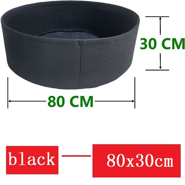 Round Garden Bed, Deep Soil Planting Container Grow Bags Durable Felt Fabric Planter Pot for Plants,Vegetables,Flowers, Herbs