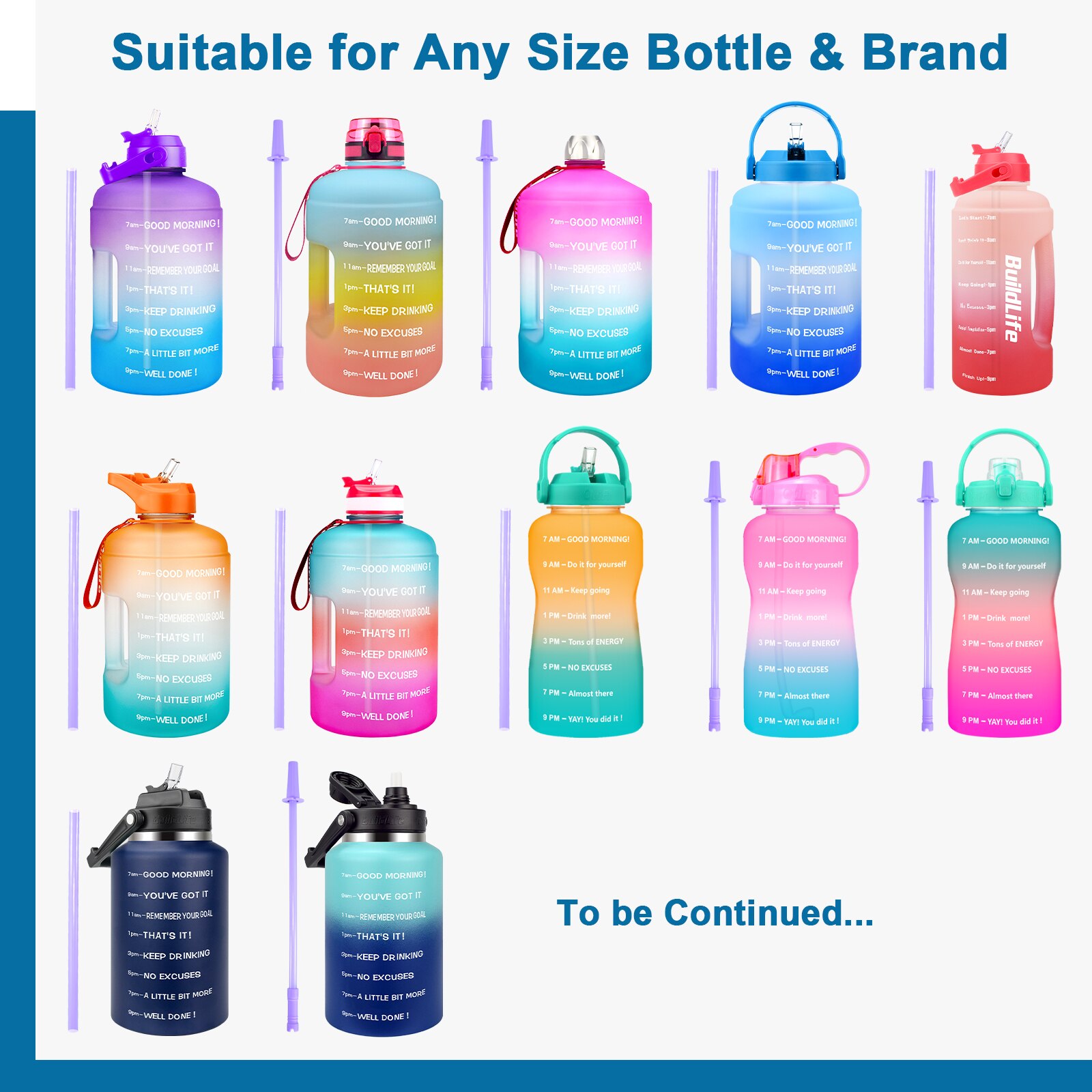 QuiFit Straw for Water Bottle BPA-Free