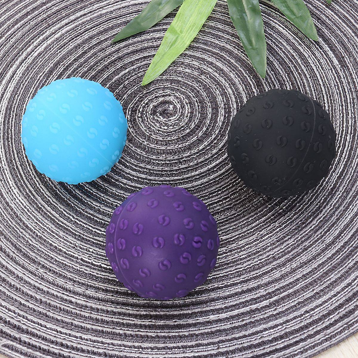 Tai Chi Texture Silicone Massage Ball Fitness Yoga Fascia Foot Hand Physical Fitness Exercise Balance Ball for Women and Men