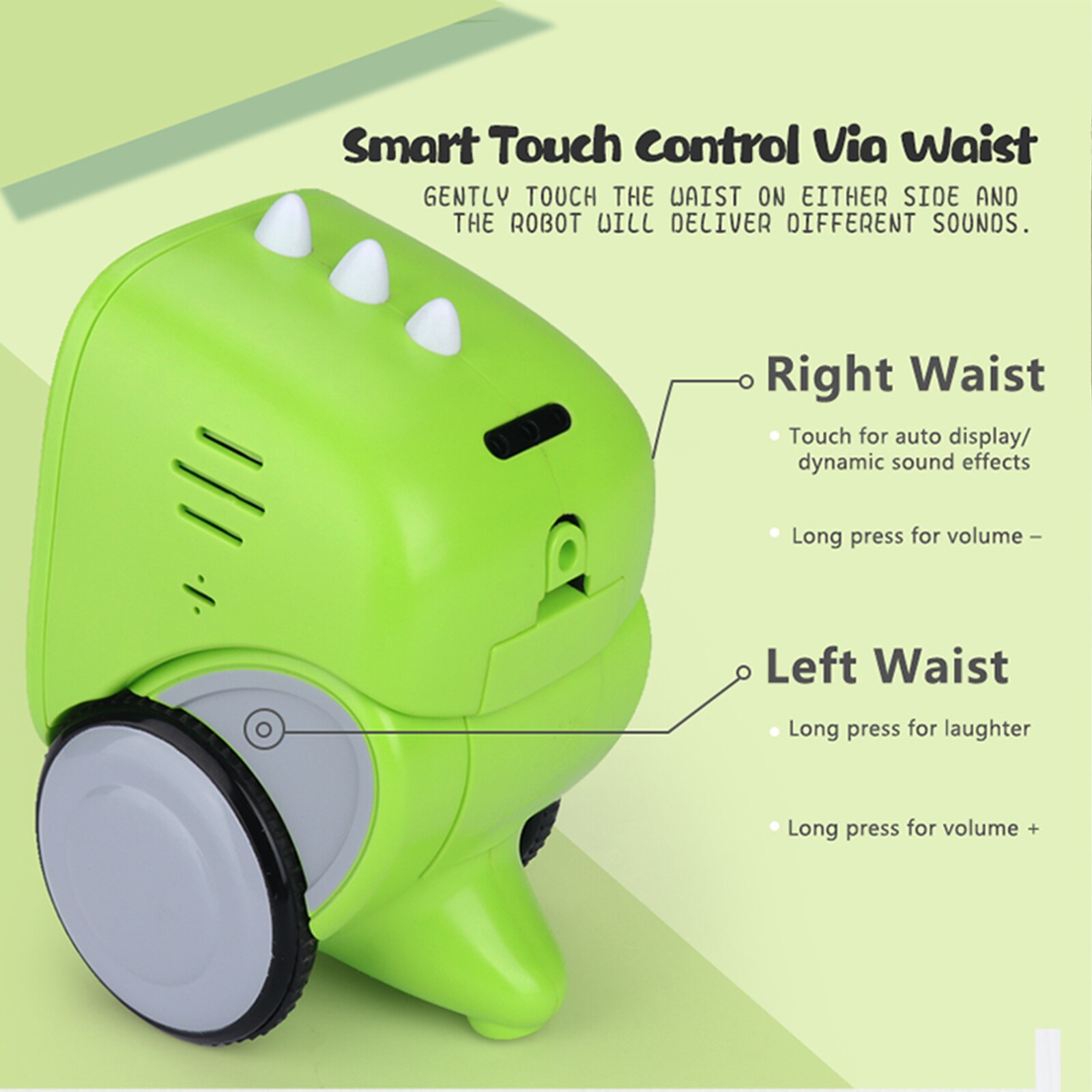 Intelligent Smart Talking Robot with Facial Expression Voice Recording Touch Sensor Gesture Control Robotics Toys Christmas