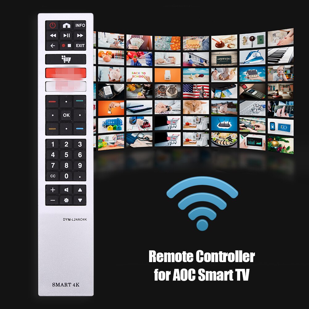 Replace Television Wireless Switch Remote Control Perfectly Old TV Remote Controller Universal Replace for AOC Smart Control