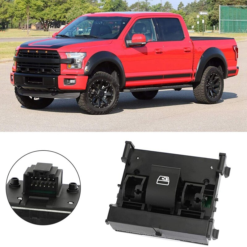 X AUTOHAUX Interruptor De Techo Corredizo De Consola Superior De Ventana Trasera 9l3z 15b691 Aa Para Ford F 150 2009 2017 Para Ford F 250 F 350