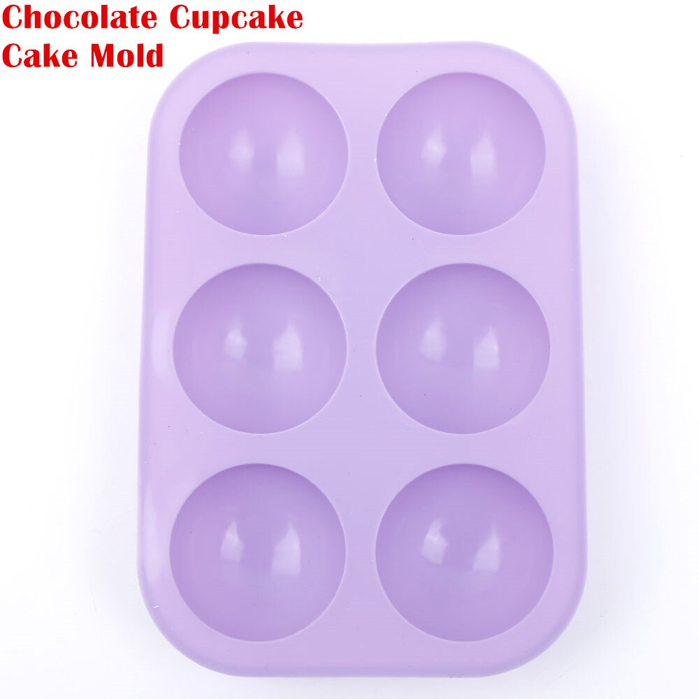 Siliconen Half Ball Sphere Mold Chocolade Cupcake Cakevorm DIY Bakken Decoratieve Cakevorm Keukengerei Goederen 1 STUKS: Default Title
