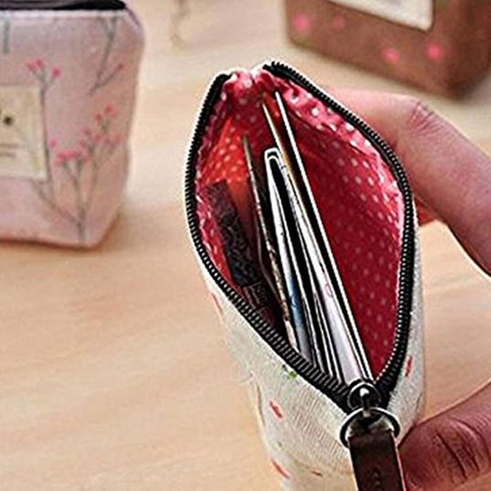Damer bærbar tegnebog lynlås lukning moderigtigt nøglepung kortholder tegnebog pose taske