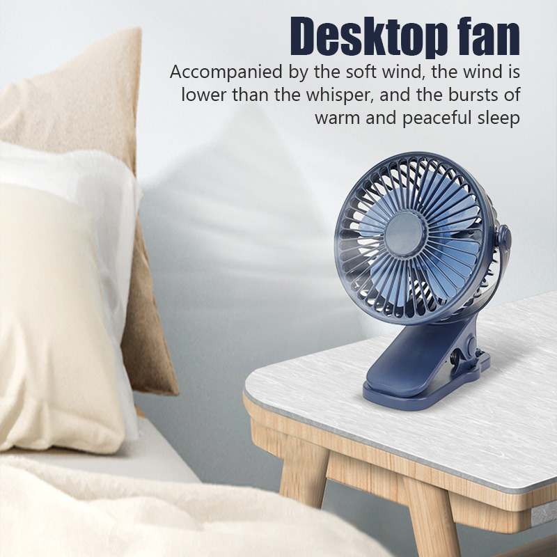 Draagbare Mini Hand Clip Fan USB Stille Desktop Elektrische Ventilator Studentenslaapzaal Kleine Koeling Ventilador ventilator Lucht Coole