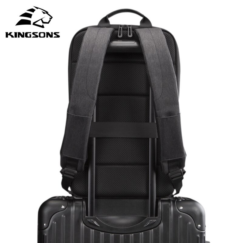 Kingsons Dunne 15 ''Laptop Rugzak Mannen Business Travel Rugzakken Ultralight Studenten Schooltas Waterdichte Schooltas