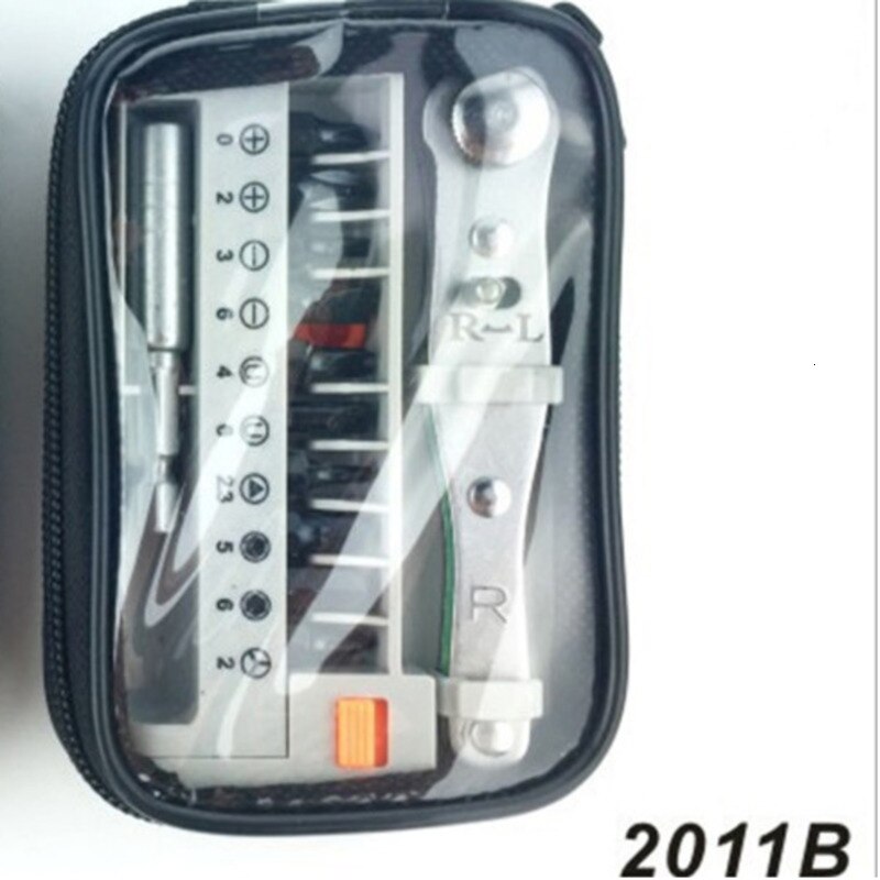 Bicycle Repair Kit Mini Portable Ratchet Screwdriver Tool Durable Multifunctional Mountain Road Bike Repair Kit Bag