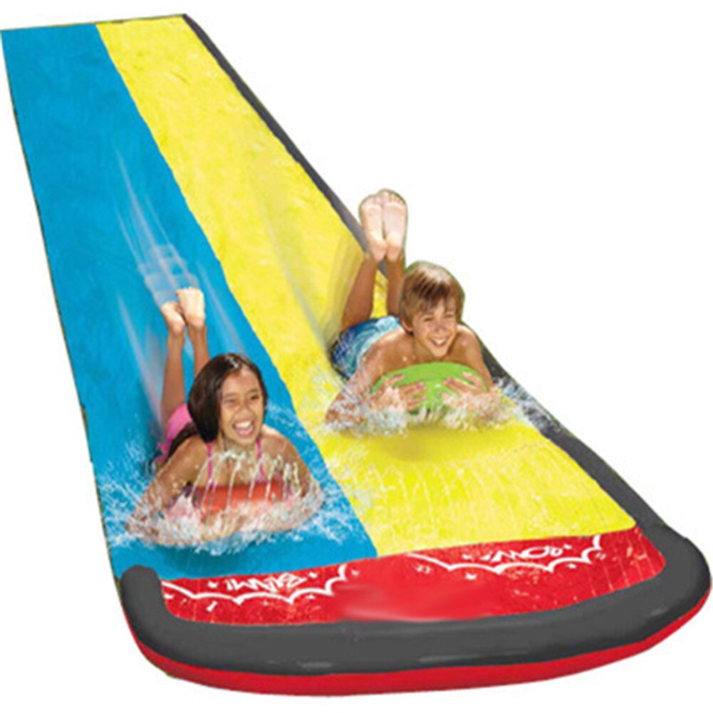 Kinderen Outdoor Water Slide Board Tuin Racing Dubbele Waterglijbaan Mat Spray Zwembad Zomer Speelgoed Voor Buiten Spel