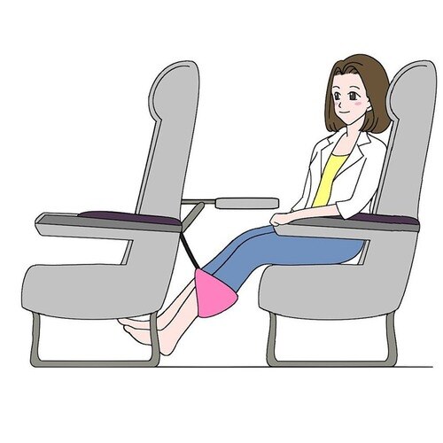 Hamaca de descanso de pies para avión y oficina, para viajes, trabajo, cuidado masaje memoria espuma, reposapiés
