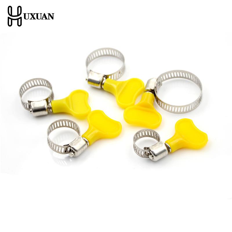 Collier de serrage de tuyau papillon en acier inoxydable 6, , pour Tube en plastique de 6mm O.D ~ 29mm O.D