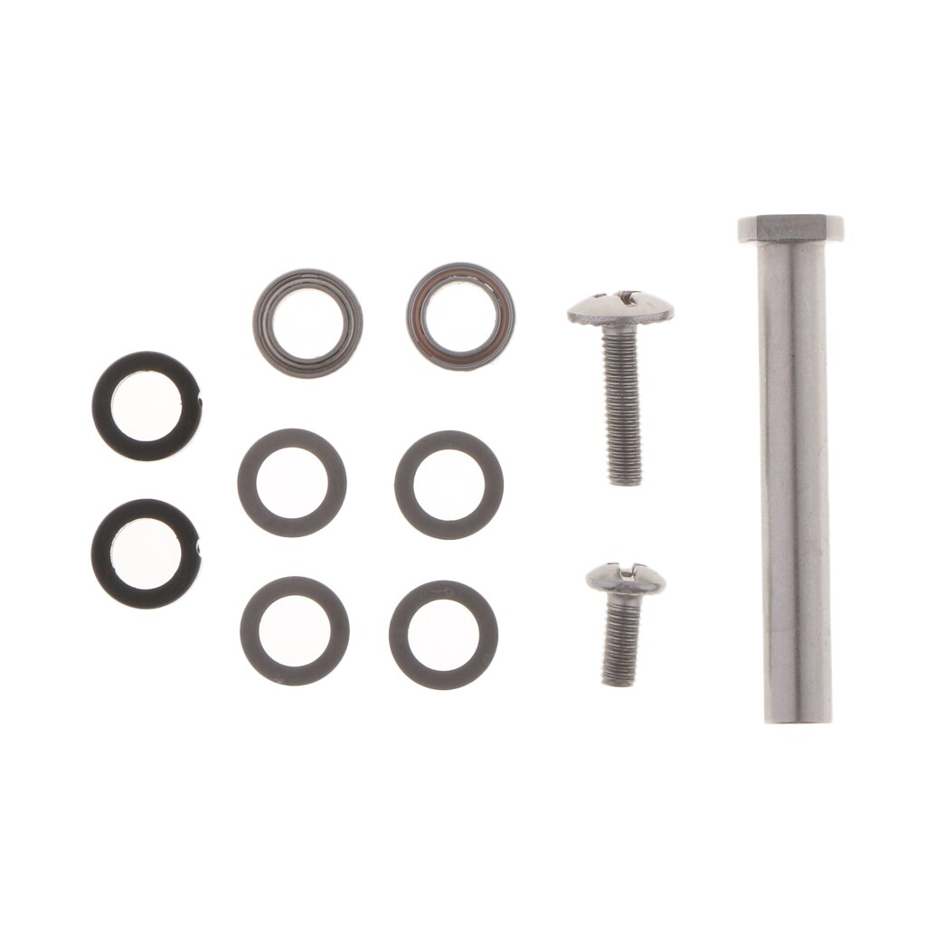 1 Set Fishing Reel Handle Knob Components Parts 5 x 8mm Reel Grip DIY Accessories with Bearings, Washers, Screw