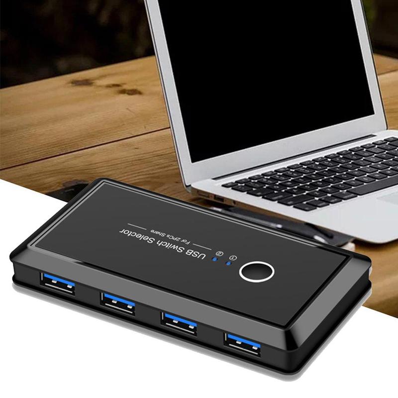 interruttore USB 3.0 selettore interruttore 2 porte pc condivisione 4 dispositivi USB 2.0 per tastiera topo scanner stampante Kvm interruttore centro