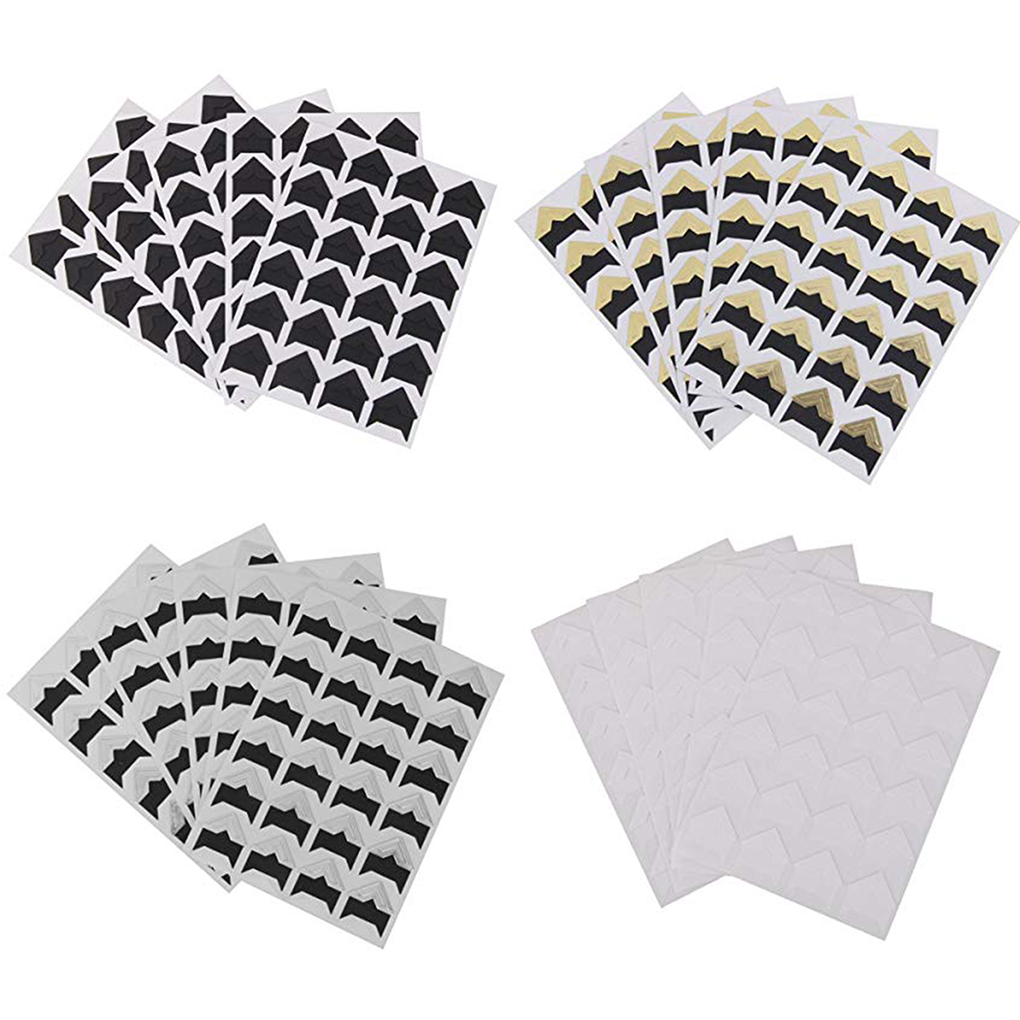 5 Sheets/Set Photo Corners Self Adhesive Photo Mounting Sticker Paper Corner Stickers Scrapbooking Album Dairy