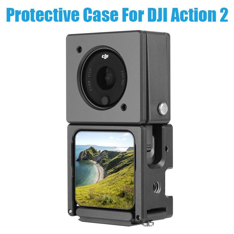 Voor Dji Action 2 Hard Case Aluminium Cover Camera Protector Frame Magnetische Shell Konijn Kooi Voor Osmo Action 2 accessoires