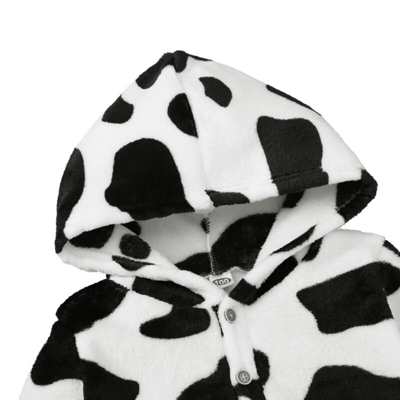 printemps automne bébé filles à capuche Sweatershirt infantile pulls à capuche de vache motif impression manteau chemise enfant en bas âge fille vêtements