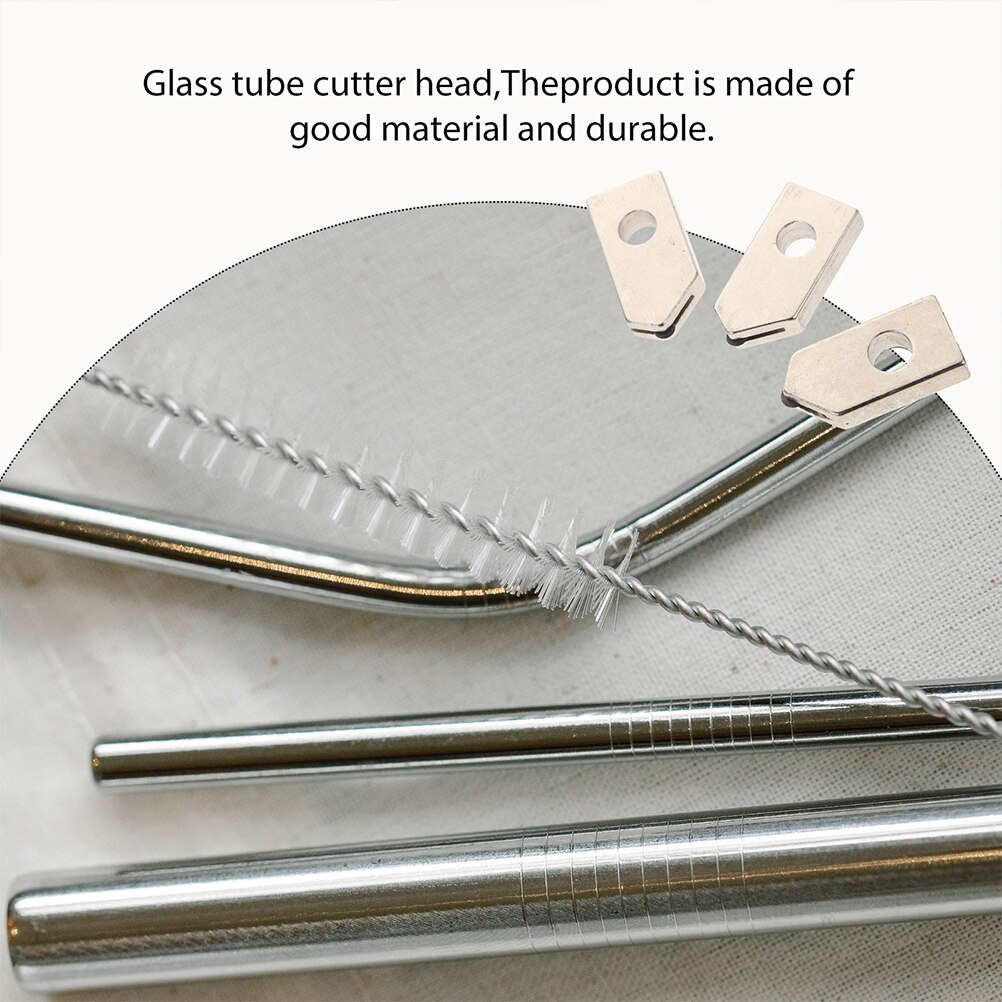 5Pcs Glass Cutter Heads Glass Cutter Heads Glass Cutting Machine Parts Glass Cutter Tips for Glass Tube Cutting DIY