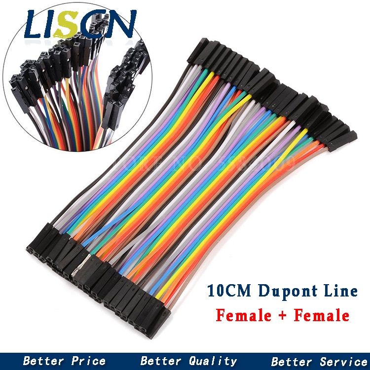 Cable Dupont de línea macho a macho + hembra y hembra a hembra, 40 Pines, 10CM, 120 Uds., para KIT de bricolaje Arduino