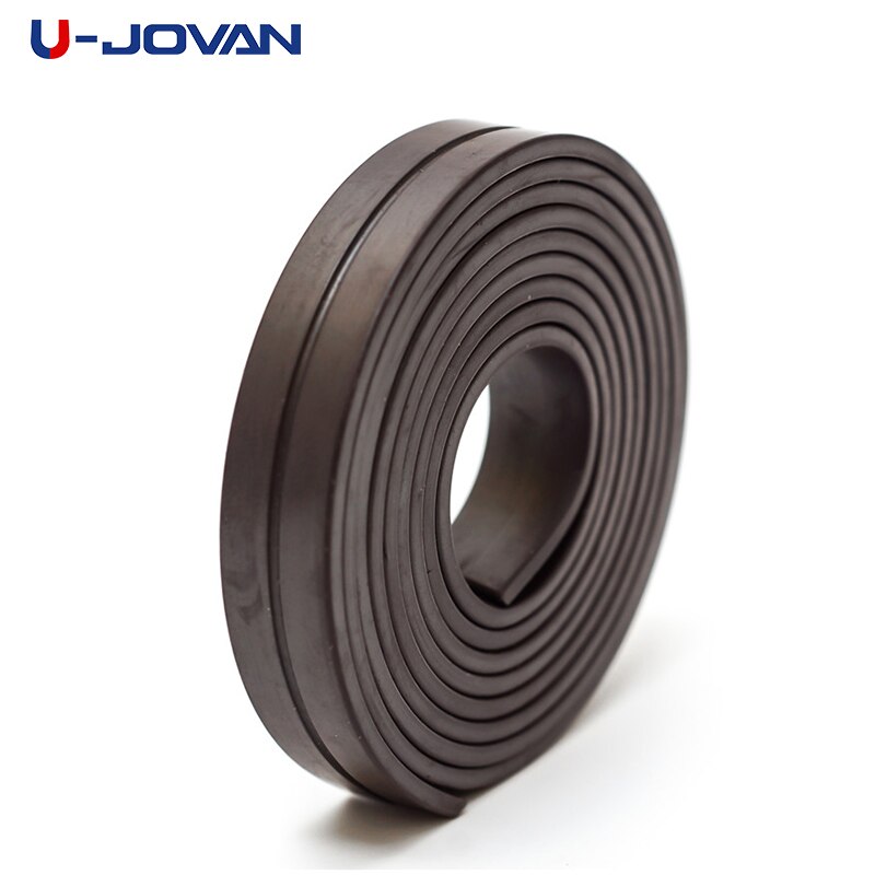 U-JOVAN 1M 10*2Mm Flexibele Zachte Magnetische Rubber Magneet Strip Tape Voor Thuis School Kantoor