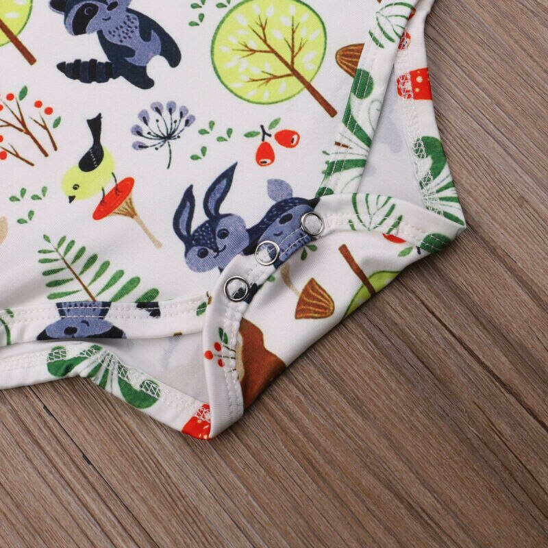 bebé primavera otoño ropa bebé niño recién nacido dibujos animados Fawn manga larga mono chico animales ropa