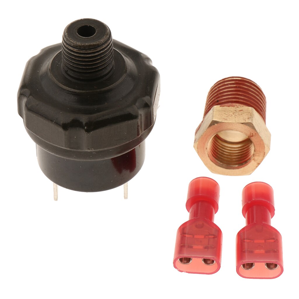 12v trykknapp for trykkluft i metallkompressor 120 psi på og 150 psi av