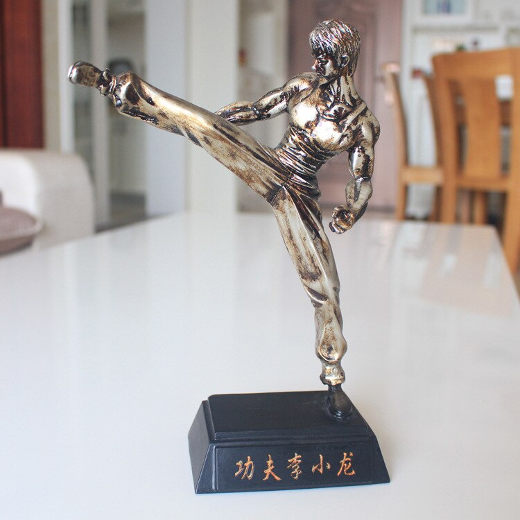 Sculpture en résine sculptée pour perte de poids, Sculpture de musculation pour hommes, Statue de Fitness, décoration artisanale pour salle de sport, de décoration de bureau: H