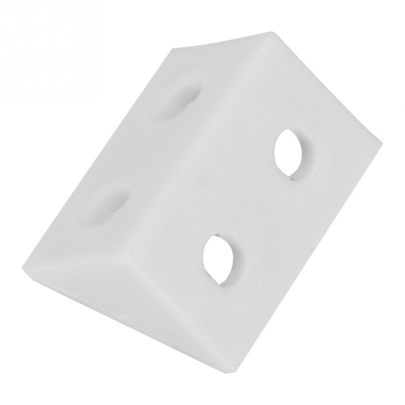 50Pcs Right Angle Corner Gusset Brace Angle Brackets Code Furniture Hardware Set corner bracket protector Plastic