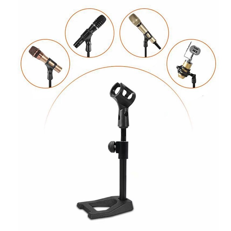 Adjustable Desktop Microphone Stand Universal Tabletop Mic Stands for Heavy Microphone