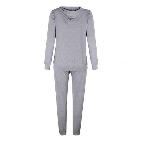 2 Stuks Set Vrouwen Sport Trainingspak Rits Hoodies Sweatshirt Broek Set Jogger Sport Wear Dames Casual Zweet Herfst Streetwear Pak: Grey / L