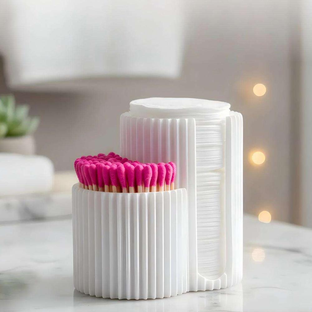 Aufbewahrungsbox für Wattestäbchen, Make-up-Pads, Desktop-Organizer, Behälter für Make-up-Schwämme, Nagelkunst-Werkzeuge, Make-up-Zubehör
