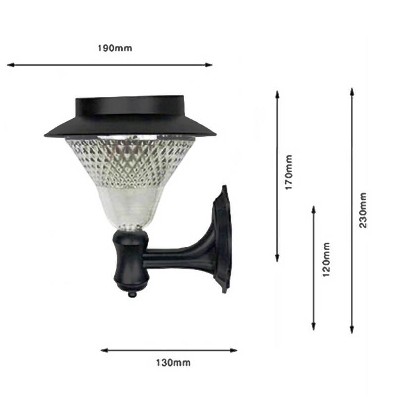 Luz solar LED TRANSCTEGO 24, paneles solares, lámpara de pared para jardín, exterior, resistente al agua, luminaria para jardín, calle, porche