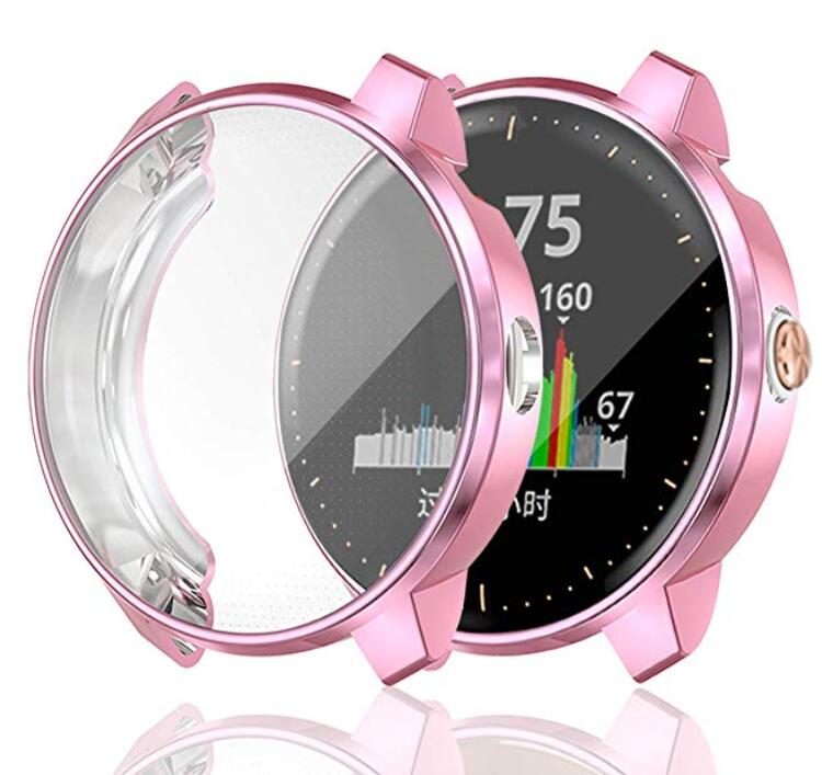 Skyddsfodral för garmin vivoactive 3 musik smart klocka soft tpu all-around ultratunna genomskinliga täckbandstillbehör