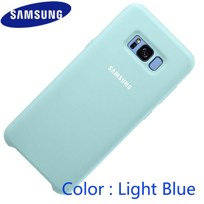 Samsung Galaxy S8/S8 Plus S8 + Seidige Silikon Abdeckung Soft-Touch-Oberfläche Zurück Schutzhülle Für Samsung s8/S8plus: Galaxy S8 Plus / light blue