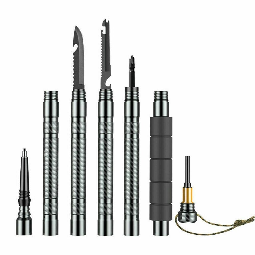 Trekking Pole Wandelstokken Multifunctionele Vouwen Ultralight Quick Lock Wandelingspool Outdoor Camping Wandelen Stok