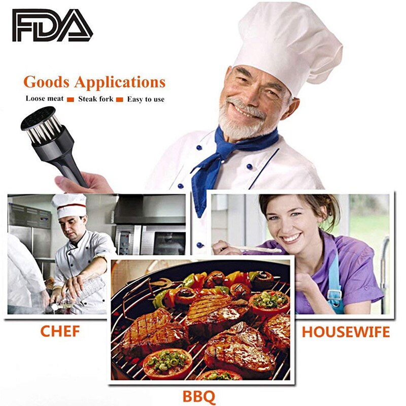 Meat Tenderizer Tool Kitchen Gadget Jacquard Meat Tenderizers 21 Blades Stainless Steel Meat Tenderizers Needle