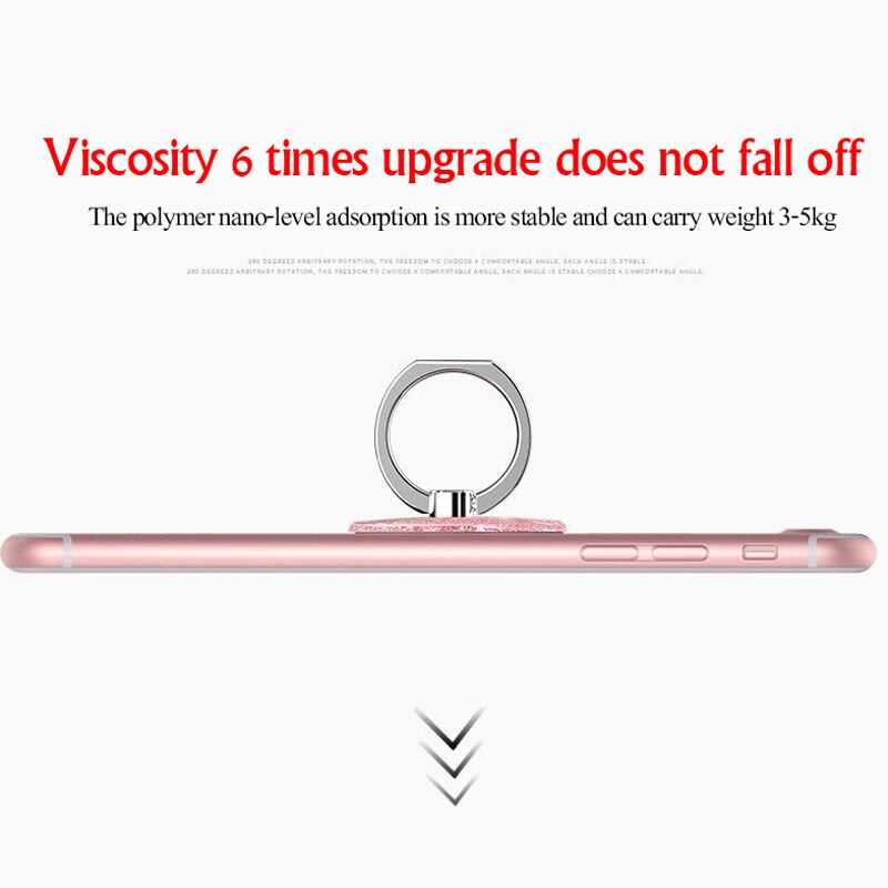 Phone Ring Holder for Tablet pc Mobile Phone Holder Stand Universal Phone grip Heart-shaped Finger Ring Holder Car Mount Stand