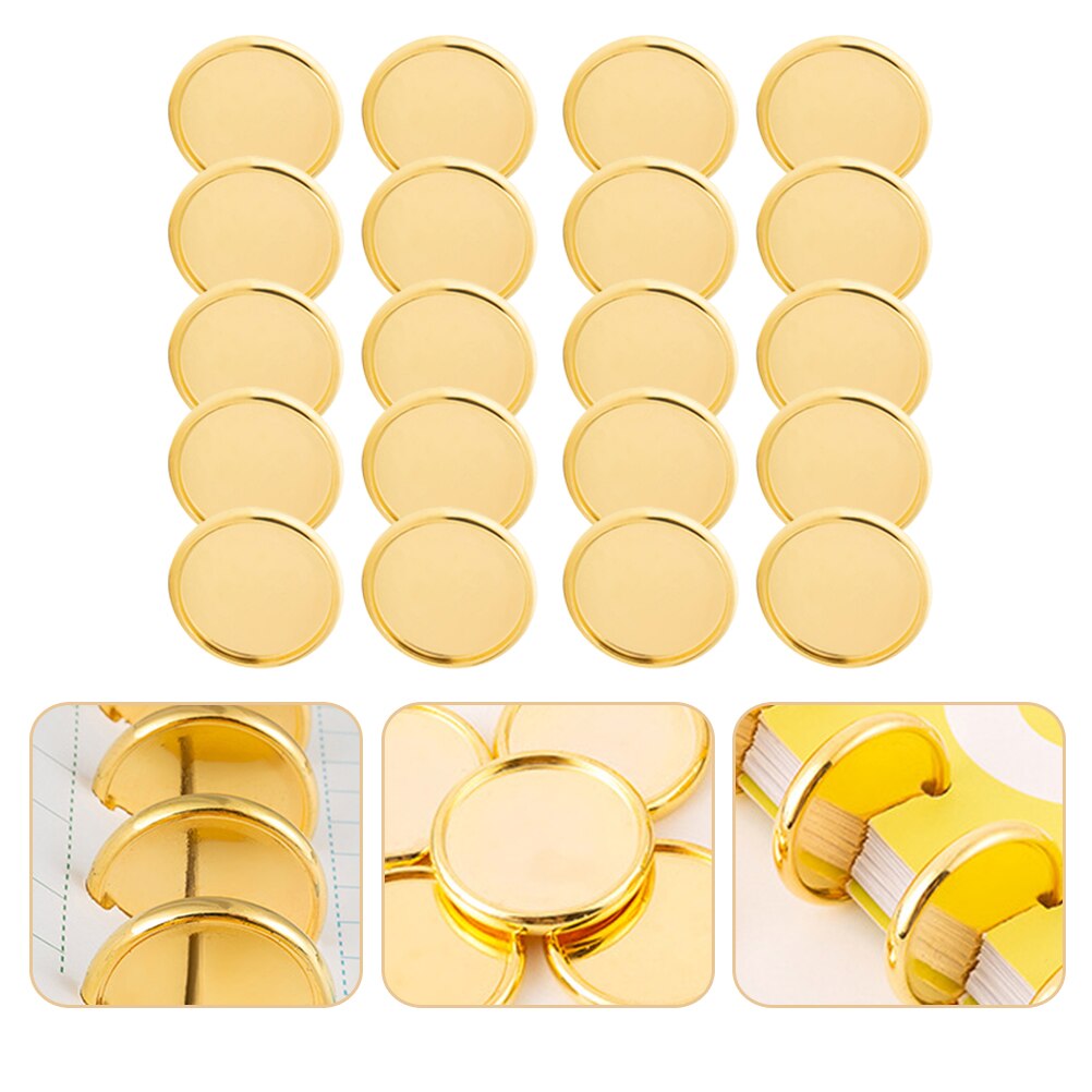 20Pcs Delicate Boek Bindmiddelen Disc Bindmiddel Ring Binding Discs Disbound Uitbreiding Discs