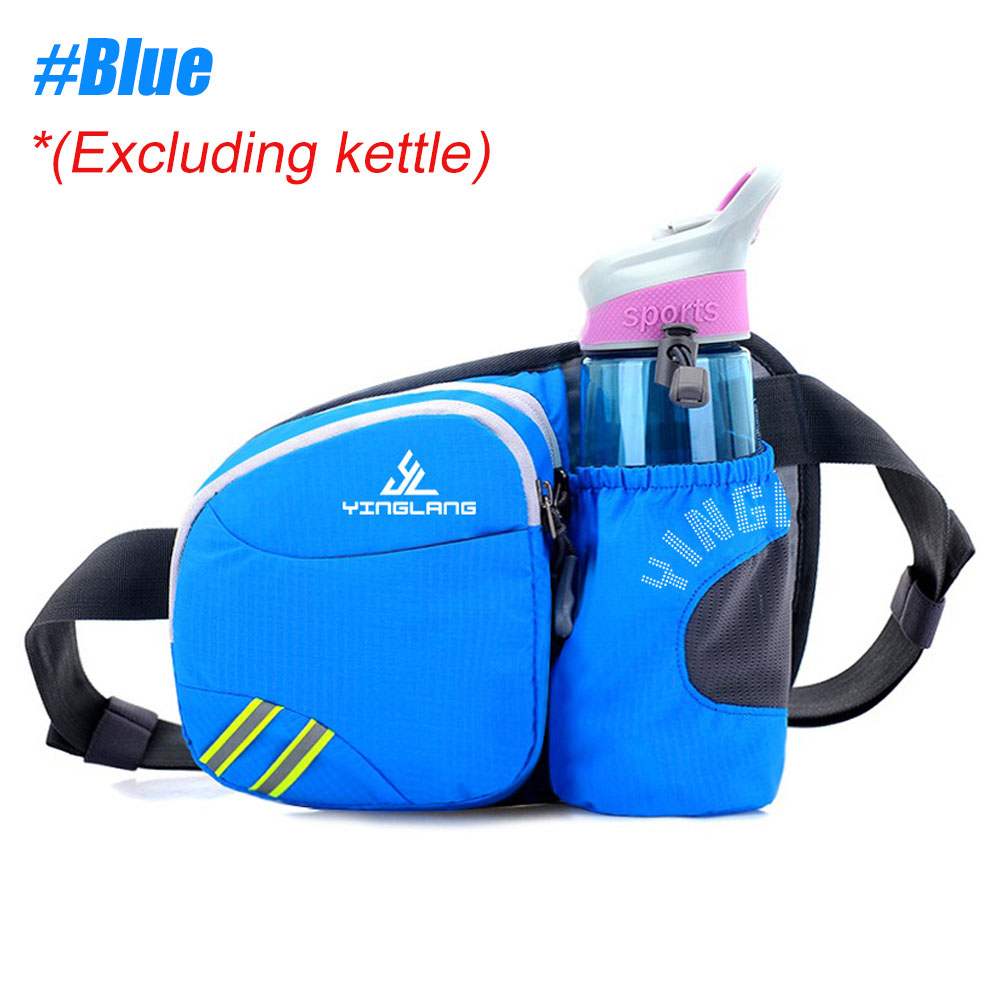 1 Stück Sport-Hüfttasche für Damen und Herren mit Wasserflaschenhalter, Wander-Hüfttasche zum Laufen, Gehen, DogWalking, Reisen, Radfahren: grüne farbe