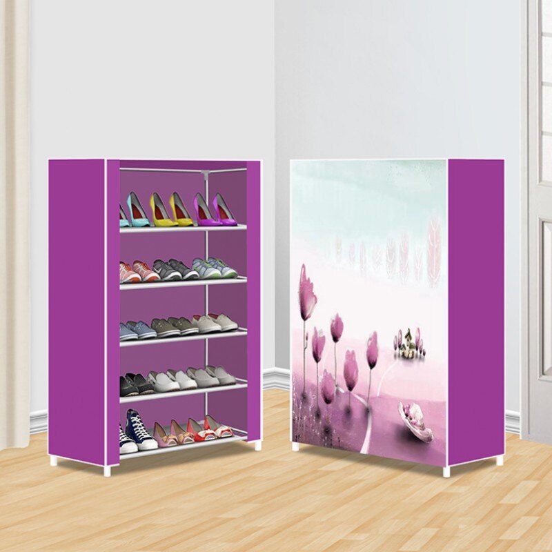 Multi-layer Shoe Rack Easy To Assemble Shoe Rack Portable Space Saving Household Furniture Shoe Rack Storage Rack Shoe Cabinet