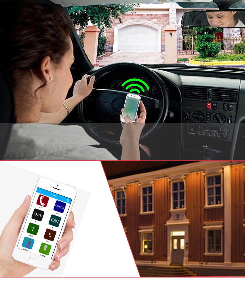 GSM Receiver &amp; Switch for gate openers 4 relays output GSM Garage Gate CL4-GSM GSM Switch SMS controller