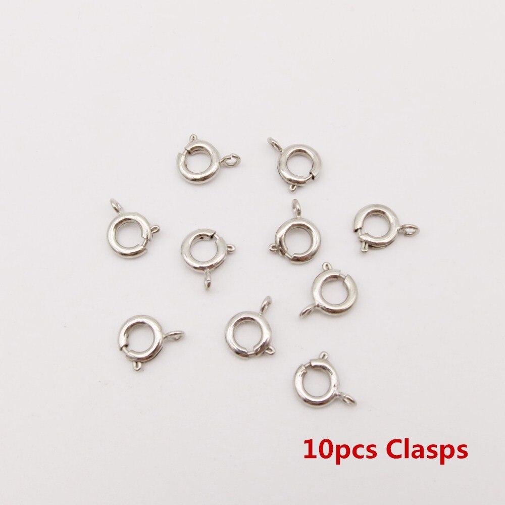 5 teile/paket verschiedenen 8 stile Charms haar braid furcht dreadlock perlen clips manschetten ringe Schmuck dreadlock Verschlüsse zubehör: 10pcs Clasps