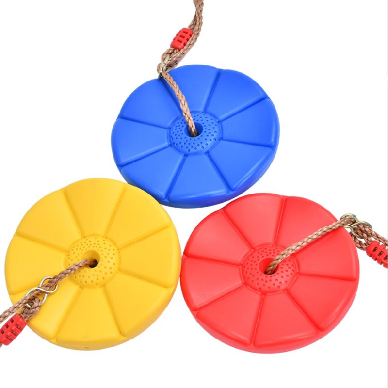 Indoor Outdoor Swing Disc Touw Swing Met Verstelbare Nylon String Rood Voor Kid Kinderen Spelen Fysieke Activiteit Vermogen Training