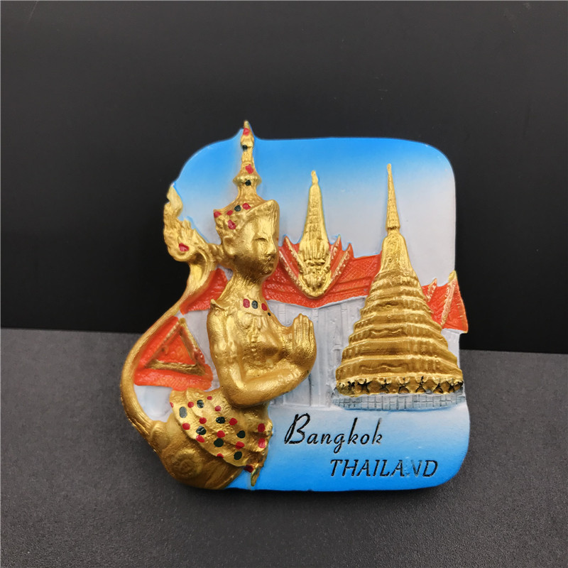 Belgia Barcelona 3D lodówka pamiątkowy magnes kraków węgierski dubaj egipt włochy hiszpania drezno bruksela rzym kleopatra rzemiosło artystyczne: Thai Golden Buddha